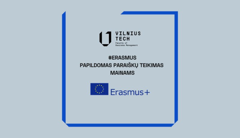 Papildomas ERASMUS paraiškų teikimas
